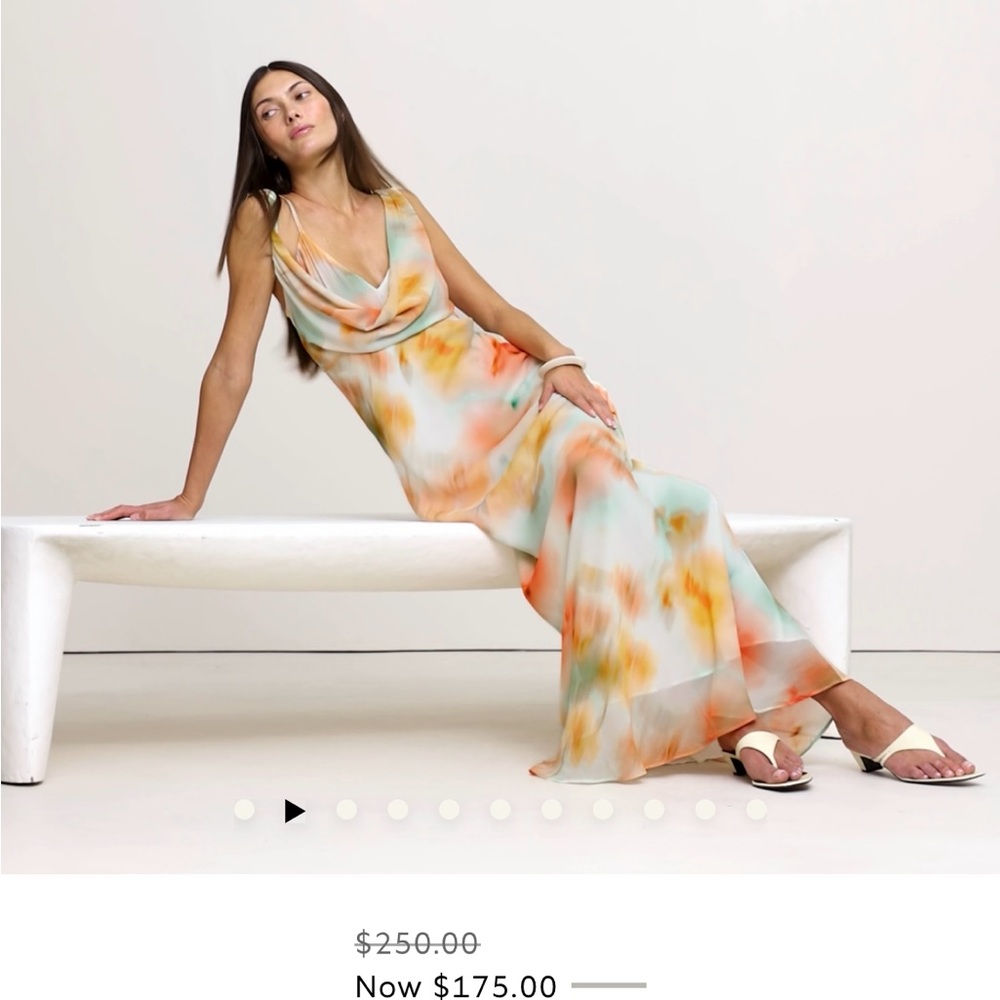 Banana Republic Multicolor Draped Dress